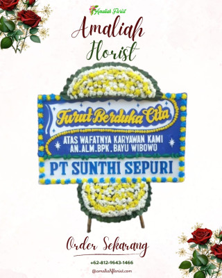 Papan Bunga Duka di Indra Jaya
