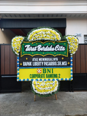 Papan Bunga Duka di Indra Jaya