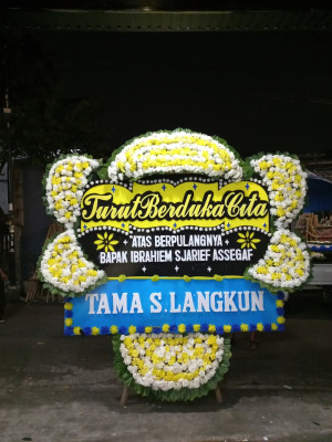 Papan Bunga Duka di Indra Jaya