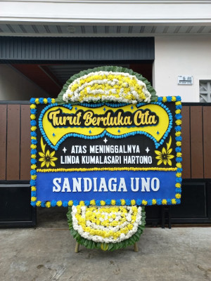 Papan Bunga Duka di Indra Jaya