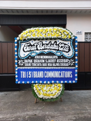 Papan Bunga Duka di Indra Jaya